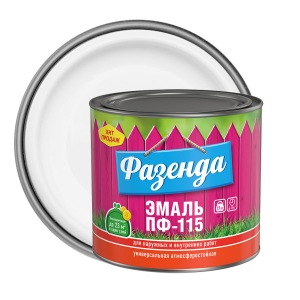 ТЕКС ФАЗЕНДА ПФ 115 эмаль алкидная, универсальная, белый (1,9кг)
