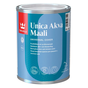 Tikkurila Unica Akva Maali / Тиккурила Уника Аква Маали акрилатная полуглянцевая краска   