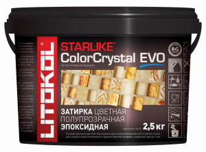 LITOKOL STARLIKE COLOR CRYSTAL EVO затирка двухкомпонентная, S.830 rosa kyoto (2,5кг)