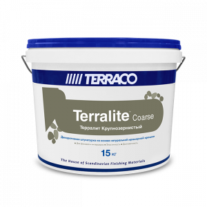 TERRACO TERRALIT COARSE штукатурка на основе мраморной крошки, крупнозернистая, 300-C (15кг)