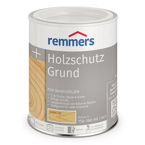 REMMERS HOLZSCHUTZ-GRUND грунт пропитка на растворителе для защиты древесины, бесцветная (0,75л)
