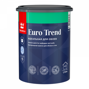 TIKKURILA EURO TREND краска интерьерная для обоев и стен, база A (0,9л)