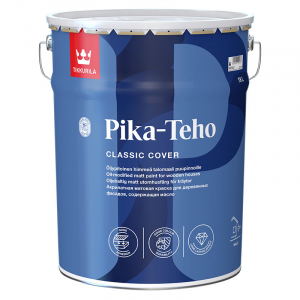 Tikkurila Pika Teho / Тиккурила Пика Техо водорастворимая фасадная краска для дерева    