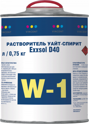 VINCENT EXXSOL D40 W1 растворитель уайт-спирит (1л)