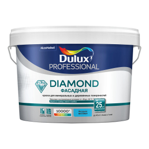 DULUX DIAMOND ФАСАДНАЯ краска для минеральных и деревянных поверхностей, матовая, база BW (2,5л)