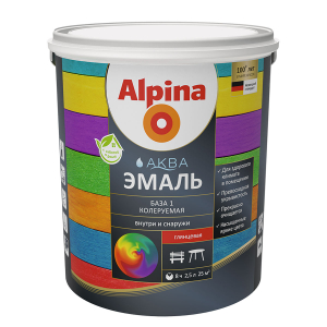 ALPINA AQUA эмаль акриловая глянцевая База 1 (2,5л)