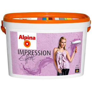 ALPINA IMPRESSION EFFEKT краска структурная дисперсионная, белый (10л)