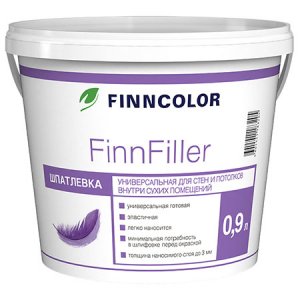 FINNCOLOR FINNFILLER шпаклевка универсальная, финишная для сухих помещений (0,9л)