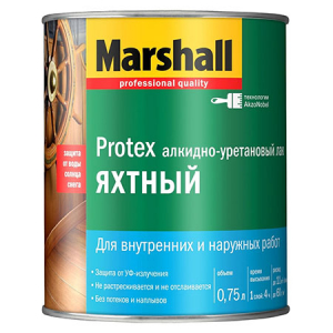 Marshall Protex Yat / Маршал Протекс яхтный лак  водостойкий глянцевый   