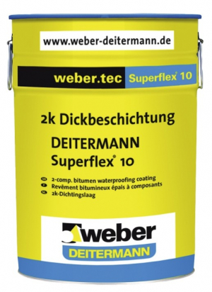 weber.tec Superflex 10 / Вебер Суперфлекс 2-х компонентное покрытие для изоляции