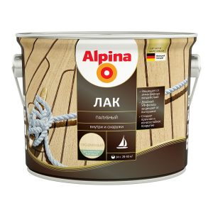 ALPINA Лак алкидно-уретановый палубный шелковисто-матовый (2,5л)