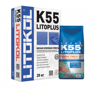 Litokol Litoplus K55 / Литокол Литоплюс клей для плитки и стеклянной мозаики