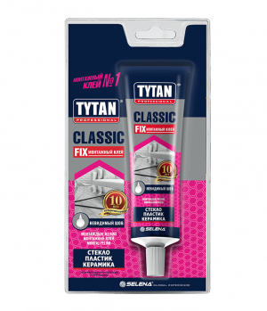 TYTAN PROFESSIONAL CLASSIC FIX клей монтажный каучуковый, шоу бокс, прозрачный (100мл)