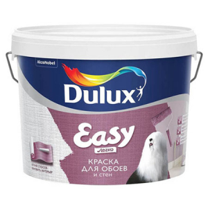 DULUX EASY краска водно-дисперсионная для всех типов обоев, матовая, база BC (10л)