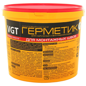 VGT / ВГТ герметик для монтажных швов для наружных и внутренних работ