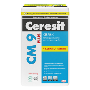 Ceresit CM 9 / Церезит клей для плитки для внутренних работ