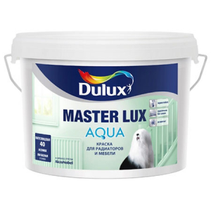 DULUX MASTER LUX AQUA краска для радиаторов и мебели, полуглянцевая 40, база BW (2,5л)