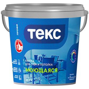 Текс Профи моющаяся супербелая краска для стен и потолков