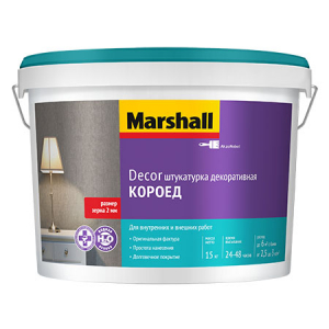 Marshall Decor / Маршал Декор штукатурка декоративная с эффектом короед для наружных и внутренних ра