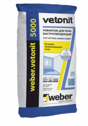 weber.vetonit 5000 / Вебер Ветонит 5000 наливной пол, быстротвердеющий
