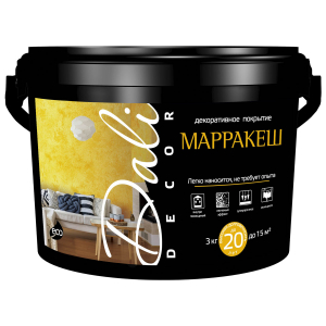 Dali-Decor / Дали Декор декоративная штукатурка Марракеш эффект песчаного ветра перламутровая