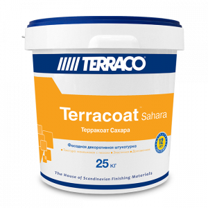 TERRACO TERRACOAT SAHARA штукатурка декоративная акриловая, зерно 1 мм, зернистая (25кг)