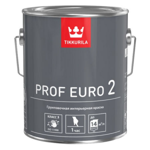 Tikkurila Prof Euro 2 / Тиккурила Проф Евро 2 интерьерная краска для стен и потолков