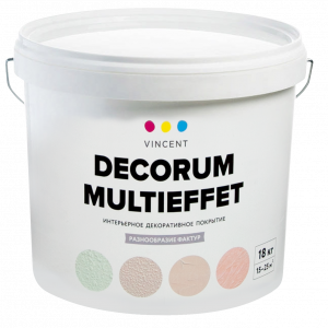 VINCENT DECORUM MULTIEFFET D 2 декоративное покрытие, для внутренних работ, цвет 7587 (18кг)