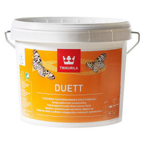 Tikkurila Duett / Тиккурила Дуэт глубоко матовая краска для стен и потолков