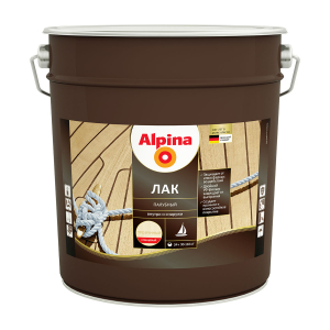 ALPINA Лак алкидно-уретановый палубный глянцевый (10л)
