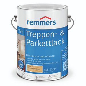 REMMERS TREPPEN&PARKETTLACK лак на водной основе для паркета и лестниц, шелковисто глянцевый (0,75л)