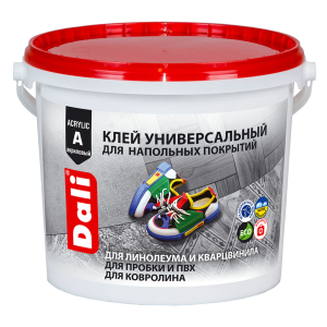 Dali / Дали клей для напольных покрытий универсальный акриловый суперпрочный