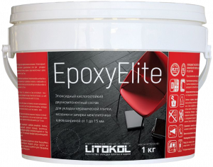 LITOKOL EPOXYELITE состав эпоксидный двухкомпонентный для плитки, Е.11 лесной орех (2кг)