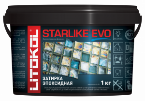 LITOKOL STARLIKE EVO двухкомпонентная затирка на эпоксидной основе S.100 bianco assoluto (2,5кг)