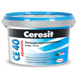 Ceresit Aquastatic CE 40 / Церезит затирка для швов с водоотталкивающим и антигрибковым эффектом