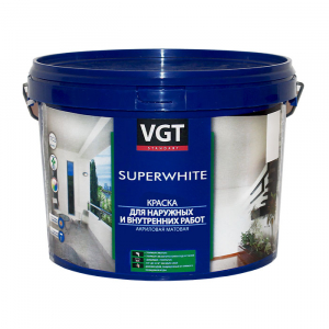 VGT Superwhite / ВГТ ВД-АК-1180 краска для наружных и внутренних работ