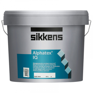SIKKENS ALPHATEX IQ краска универсальная особопрочная, полуматовая, база N00 (9,3л)