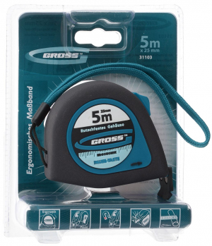 Gross Ergonomisch 31103 / Гросс рулетка с магнитным зацепом 5 метров