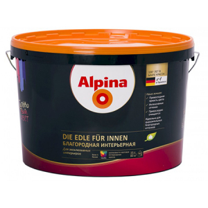 Alpina Die Edle für Innen / Альпина Благородная Интерьерная краска для стен и потолков
