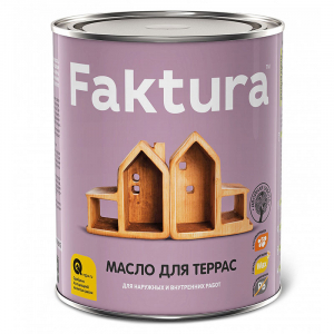 FAKTURA масло для террас с натуральным воском и тунговым маслом (2,7л)