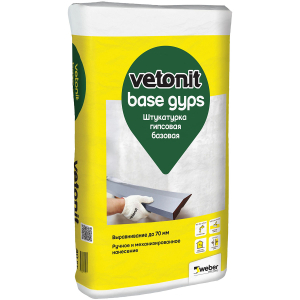 Weber Vetonit Base gyps / Вебер Ветонит База штукатурка гипсовая базовая