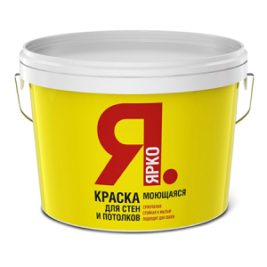 Ярко краска для стен и потолков моющаяся