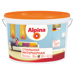 Alpina / Альпина Стильная Интерьерная глубокоматовая краска для стен и потолков   