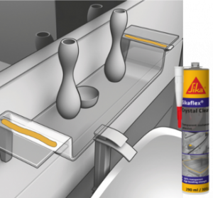 Sika Sikaflex Crystal Clear / Сика Сикафлекс Кристал Клеар прозрачный клей герметик 