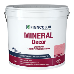 Finncolor Mineral Decor / Финколор Минерал Декор структурная декоративная штукатурка шуба 1,5 мм