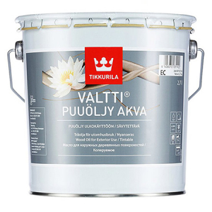 Tikkurila Valtti Akva / Тиккурила Валтти Аква водорастворимое масло для дерева содержащее воск   
