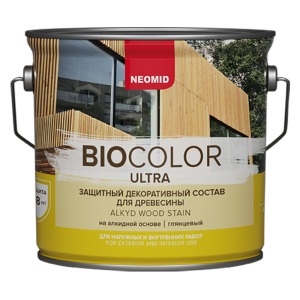 NEOMID BIO COLOR ULTRA защитно декоративный состав на алкидной основе, орегон (2,7л)