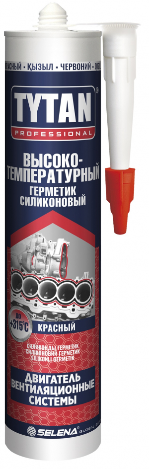 Tytan Professional / Титан силиконовый герметик высокотемпературный красный