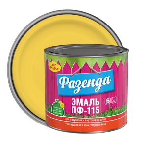 ТЕКС ФАЗЕНДА ПФ 115 эмаль алкидная, универсальная, желтый (1,9кг)