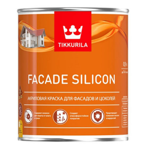 TIKKURILA FACADE SILICON краска силикон модифицированная для фасадов, глубокоматовая, база C (0,9л)